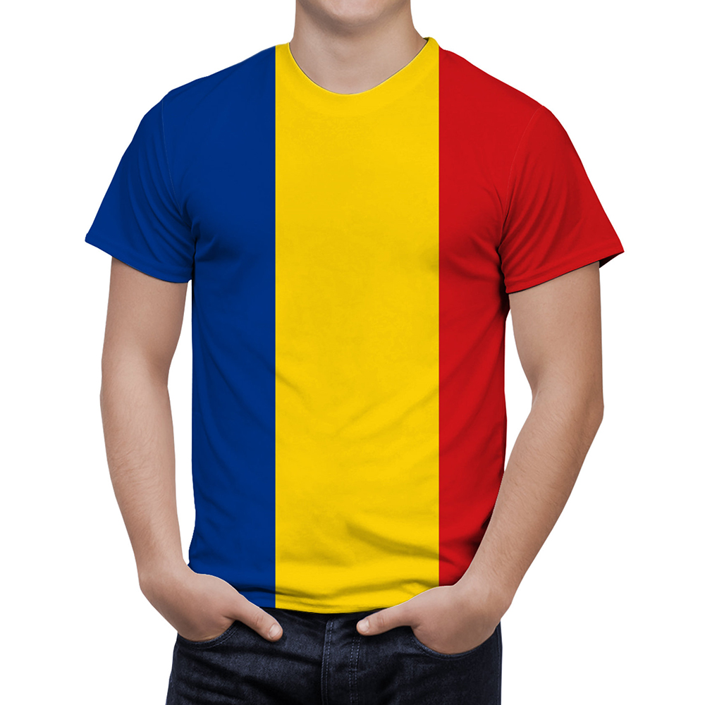 Romanya bayrağı grafik T Shirt - Summer Clothing Wholesale incelemesi ve fiyatı